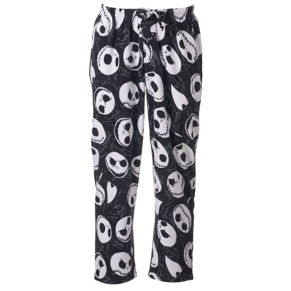 New! Disney Nightmare Before Christmas Jack Skellington Fleece Lounge PJ Pants